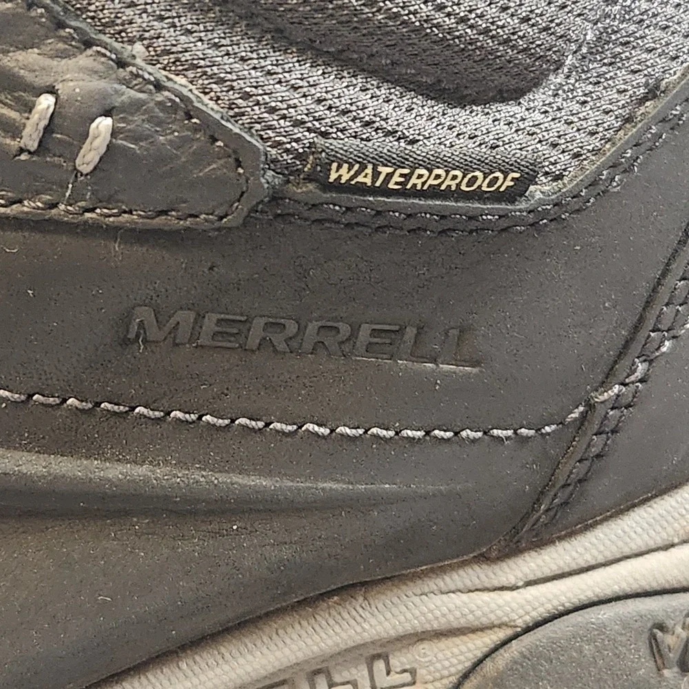 Merrell Boot Mens 12 Black Moab Adventure Mid Waterproof Hiking Walking Gorpcore